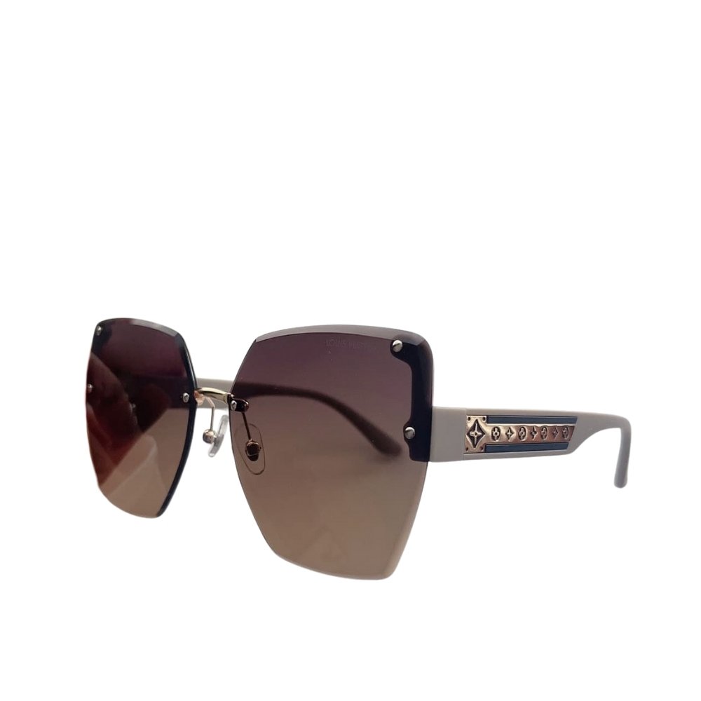L0vis Vvtt0n Rimless Gradient Brown Sunglasses