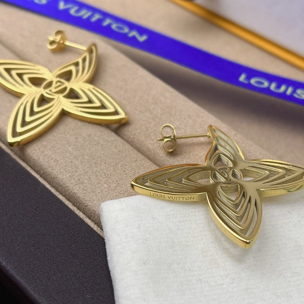 L0vis Vvtt0n Lv Breeze Earrings Gold M02659