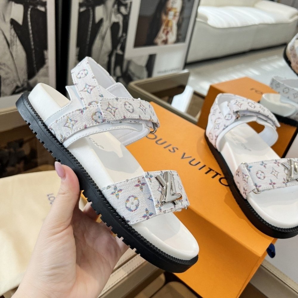 L0vis Vvtt0n Sunset Flat Comfort Sandal White 1Aidix