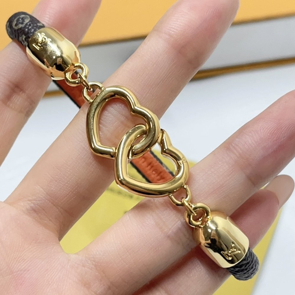 L0vis Vvtt0n Say Yes Bracelet Brown M6758E