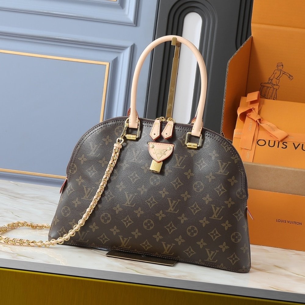 L0vis Vvtt0n Moon Alma Bag Monogram Brown 38Cm