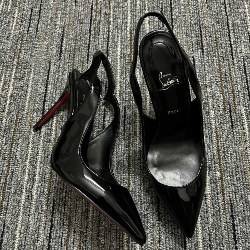 Chr1st1an Louboutin Hot Chick Sling Black 3230045B439