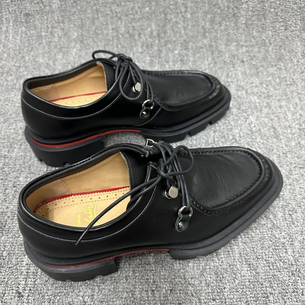 Chr1st1an Louboutin Our Pabelito Leather Derby Black 3240499 Bk01
