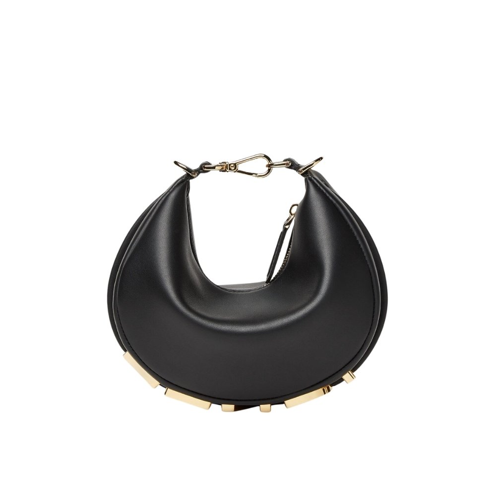 F**di F**digraphy Mini Leather Bag Black 20Cm 8BS081A5DYF1HEJ