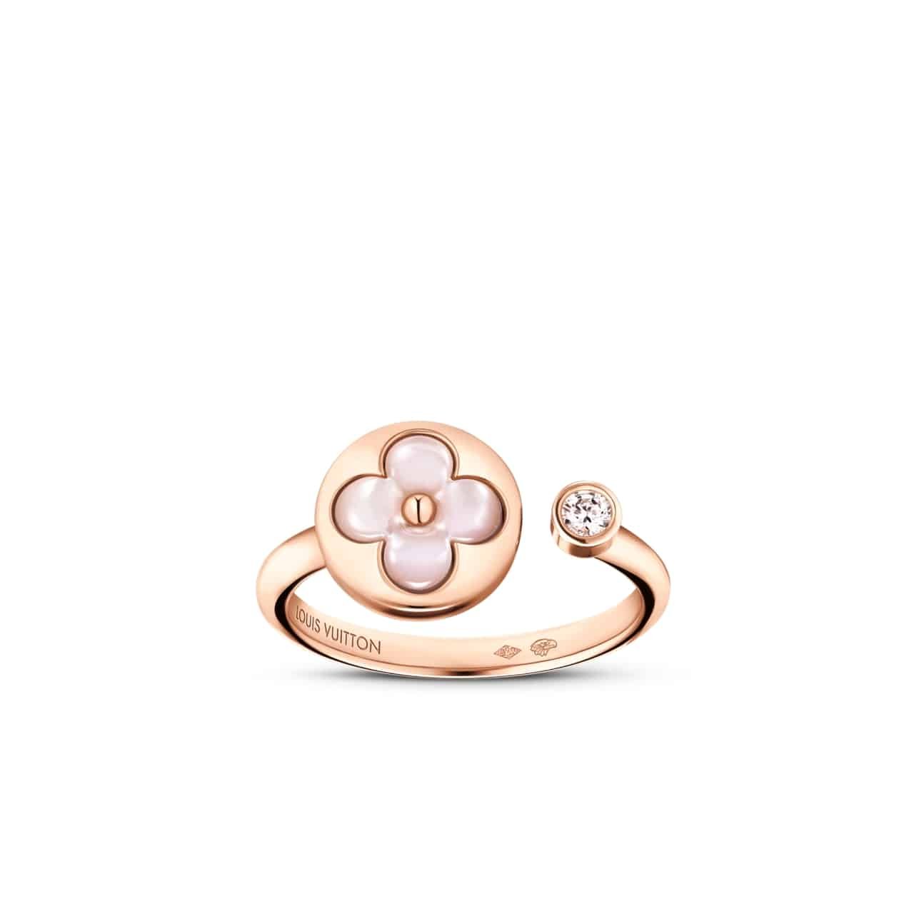 L0vis Vvtt0n Color Blossom Mini Sun Ring Pink Gold Q0S21A