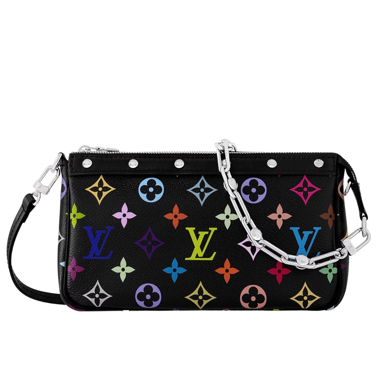 L0vis Vvtt0n X Murakami Pochette Accessoires Multicolore Noir 22Cm M13663