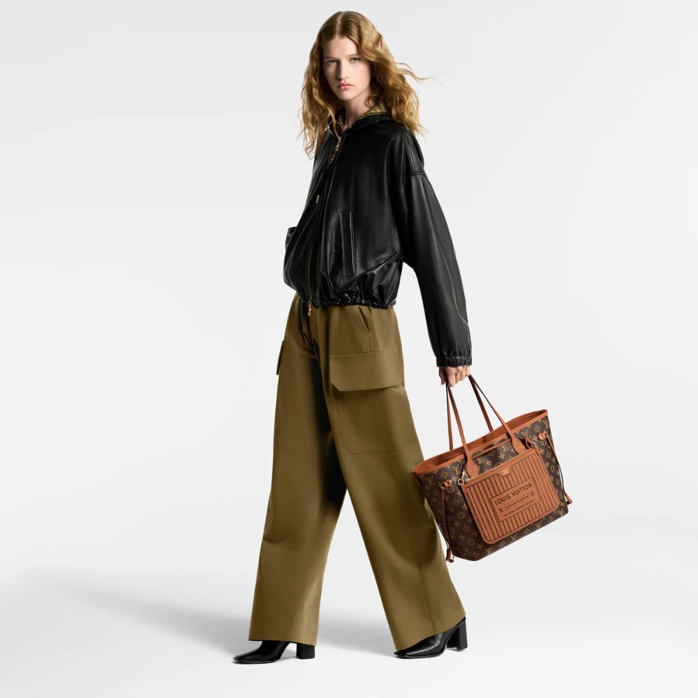[S*per Vip 1:1] L0vis Vvtt0n Neverfull Inside Out MM Tan 31Cm M12061