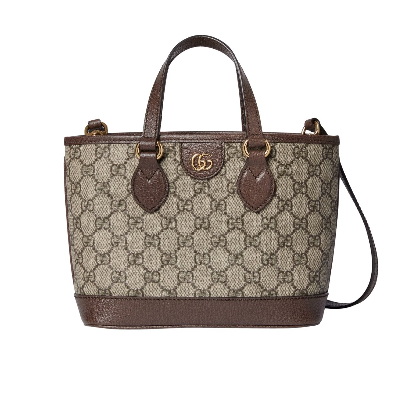 Gvc*1 Ophidia Mini Tote Bag Beige And Ebony 22Cm 811716 K9Gsg 8358