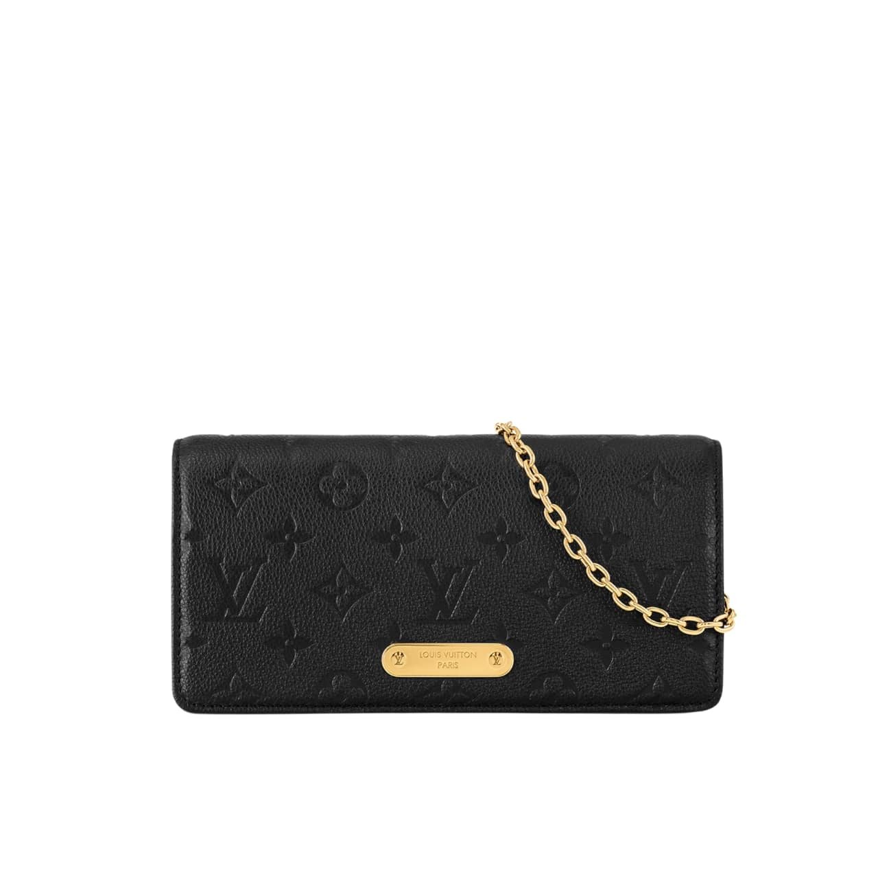 L0vis Vvtt0n Wallet On Chain Lily Monogram Empreinte Black 22Cm M46919