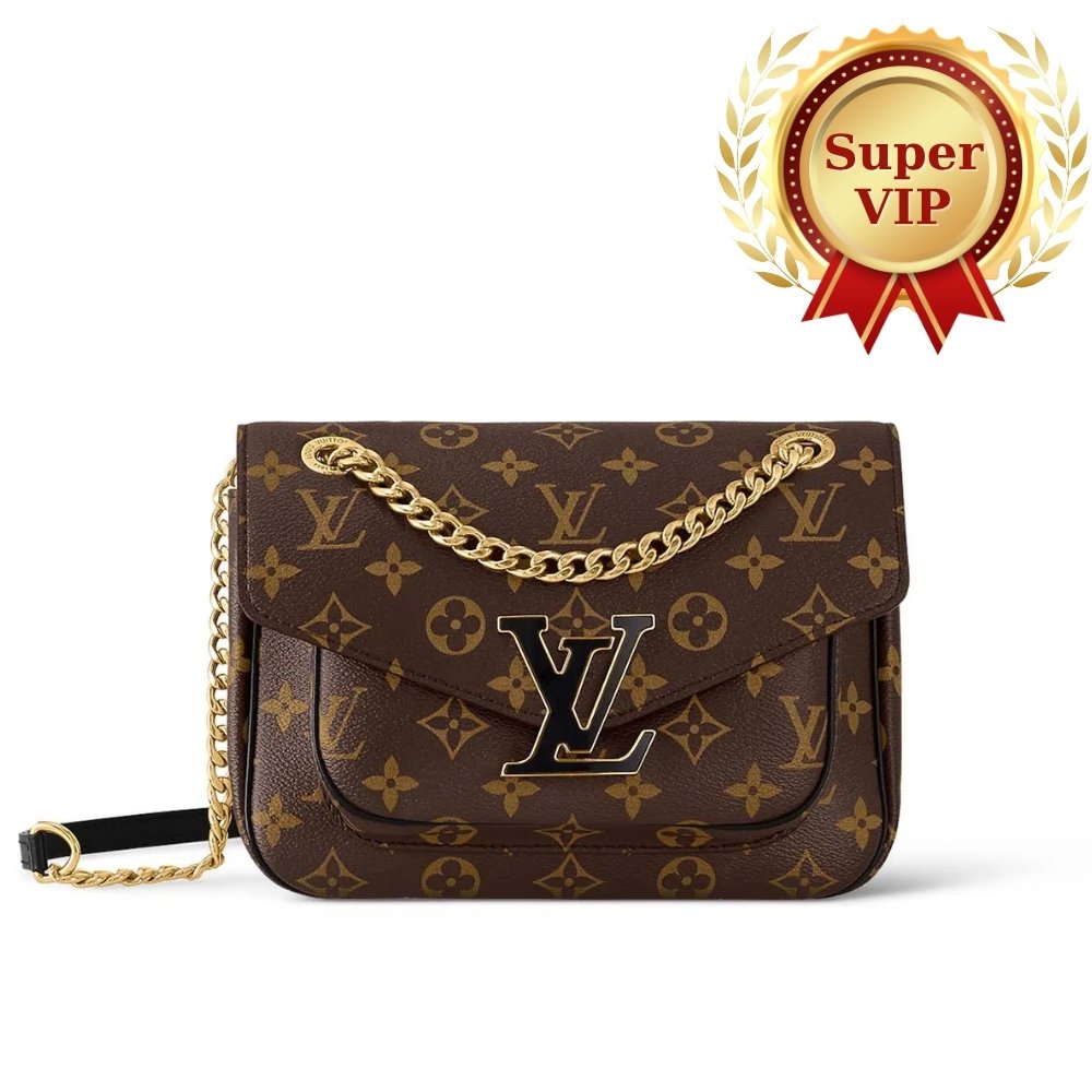 [S*per Vip 1:1] L0vis Vvtt0n Passy Bag Monogram Canvas Brown 23Cm M45592