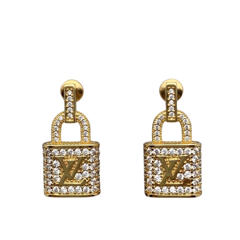 L0vis Vvtt0n Gold Padlock Earrings