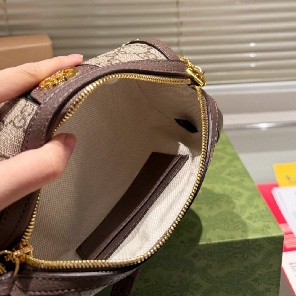 Gvc*1 Ophidia Gg Svp*me Shoulder Bag Beige And Ebony 19Cm 795208 96Iwg 8745