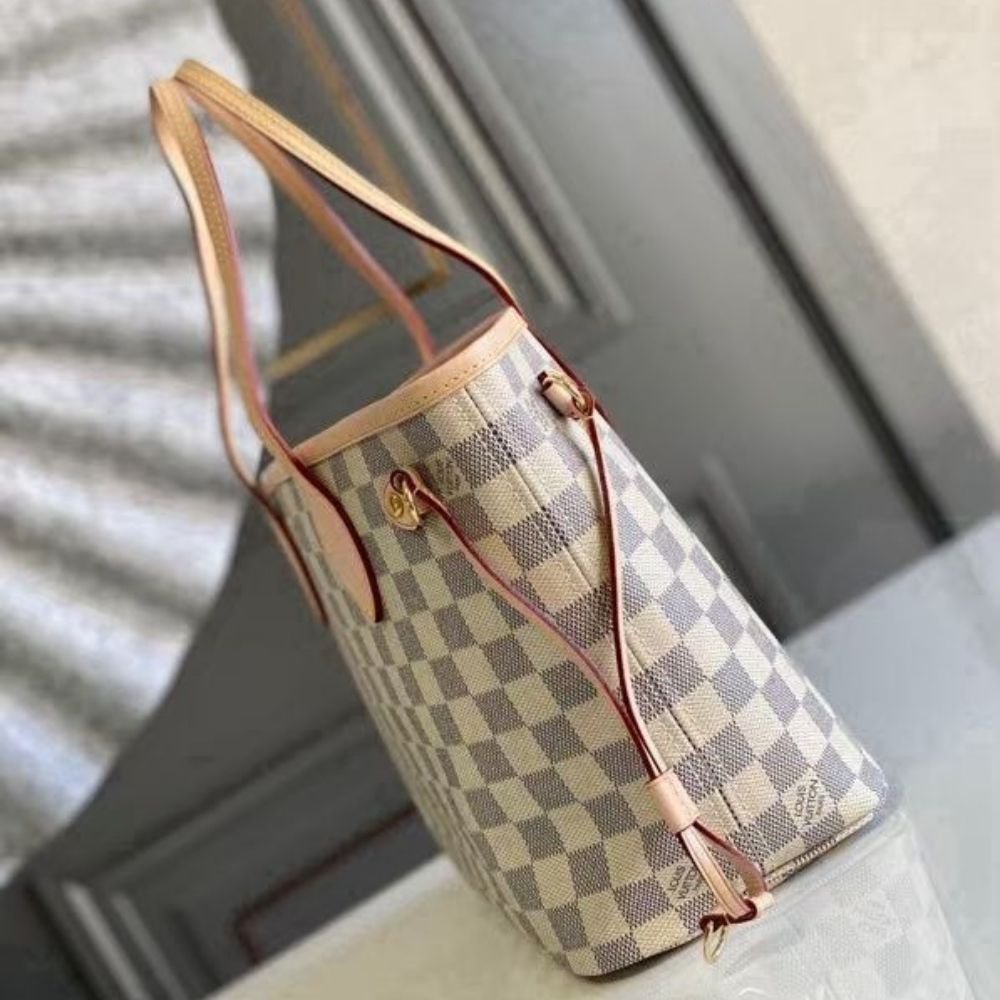 [S*per Vip 1:1] L0vis Vvtt0n Neverfull PM Damier Azur Pink 29Cm