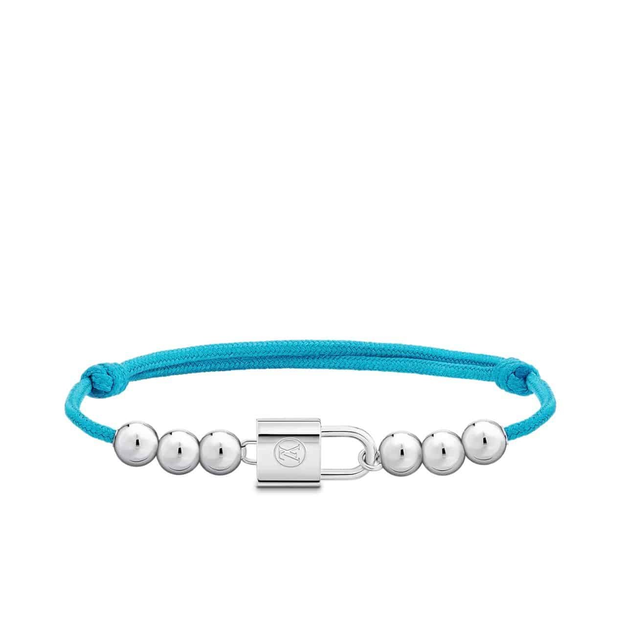 L0vis Vvtt0n Silver Lockit Bracelet Blue Q05785