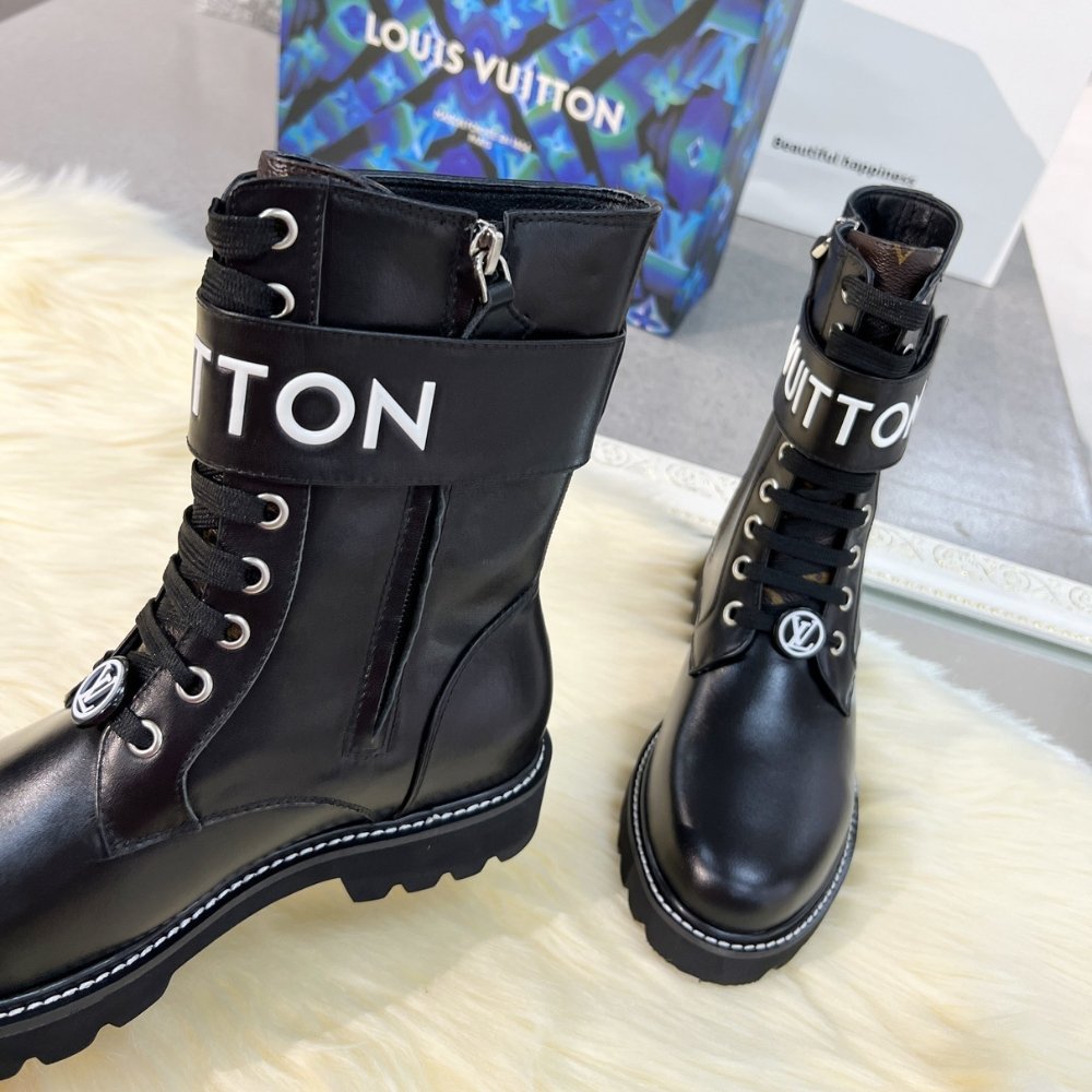 L0vis Vvtt0n Territory Flat Ranger Boots Black 1A9Hae