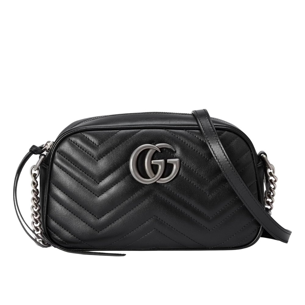 Gvc*1 Gg Marmont Small Shoulder Bag Black 24Cm 447632 Um8Bn 1000