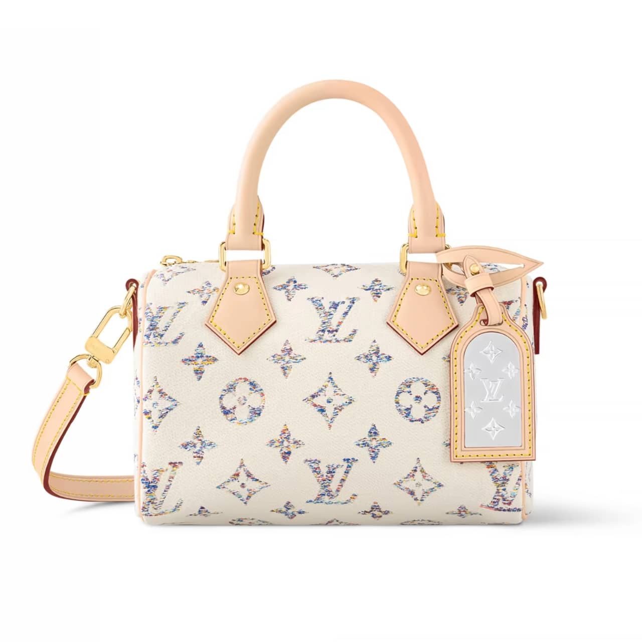 L0vis Vvtt0n Speedy Bandoulière 20 Multicolor Beige 20Cm M24709