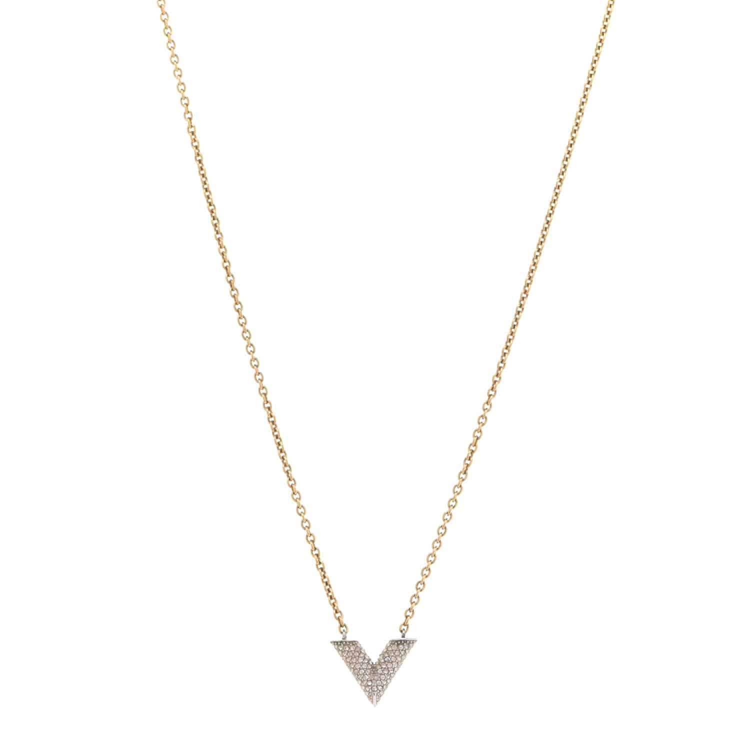 L0vis Vvtt0n Crystal Essential V Necklace M68033
