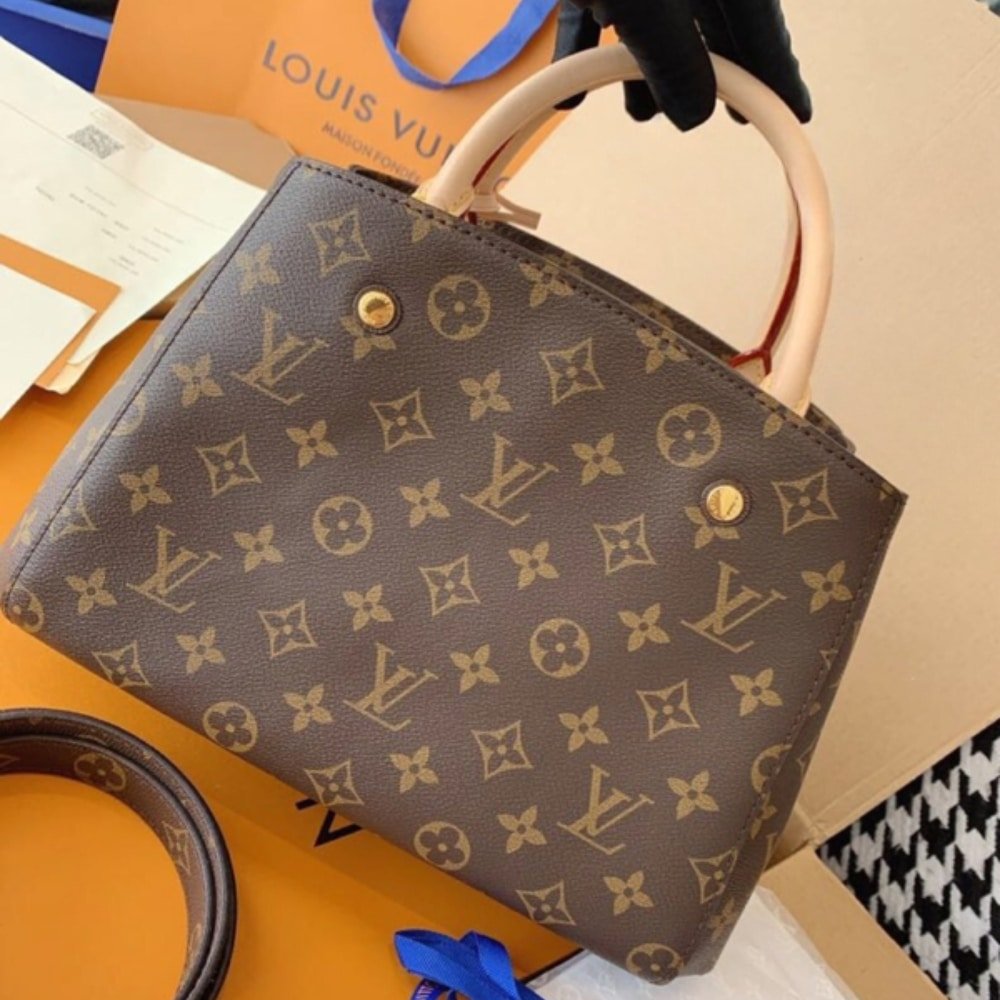 [S*per Vip 1:1] L0vis Vvtt0n Montaigne Bb Monogram Canvas Brown 29Cm M41055