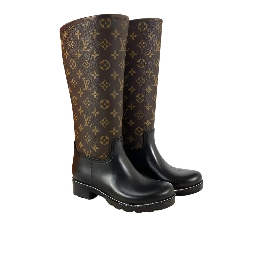 L0vis Vvtt0n Lv Squad High Boot Monogram Brown