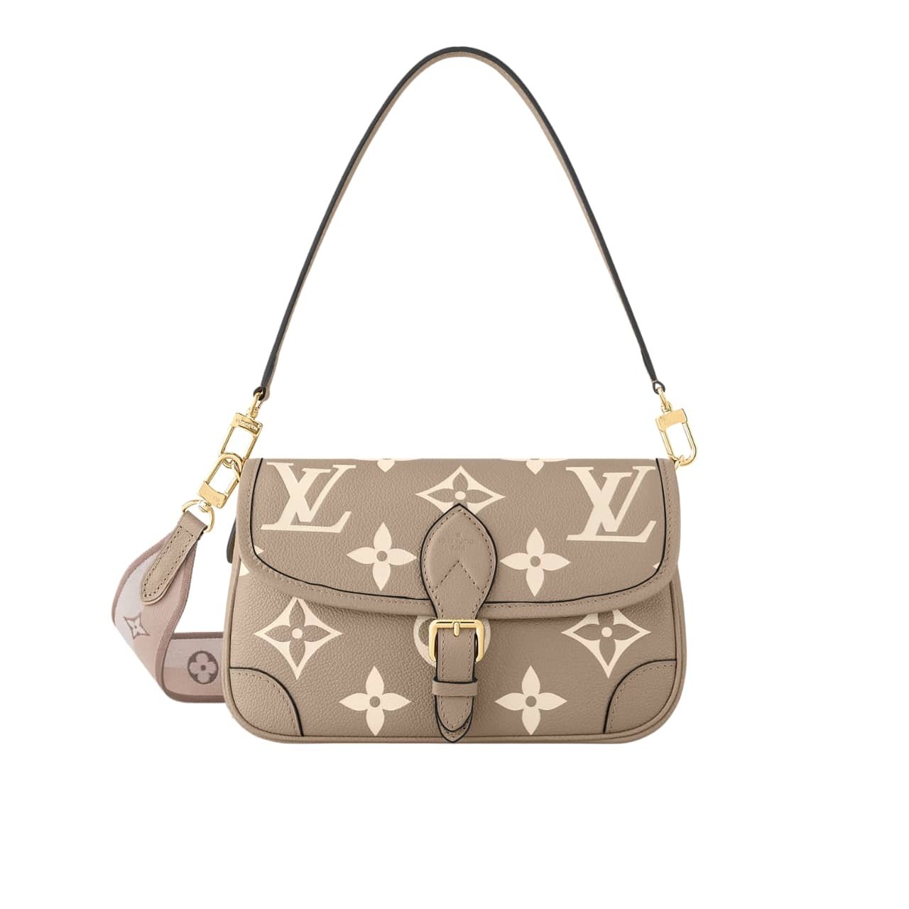 L0vis Vvtt0n Diane Monogram Empreinte Leather Beige 24Cm M46583