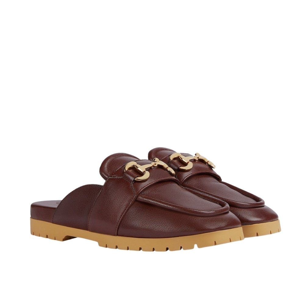 Gvc*1 Women’S Mule With Horsebit Brown 771096 Aacai 2208