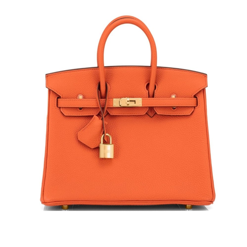 H**me5 Birkin 35 Togo Leather Gold Hardware Orange 35Cm