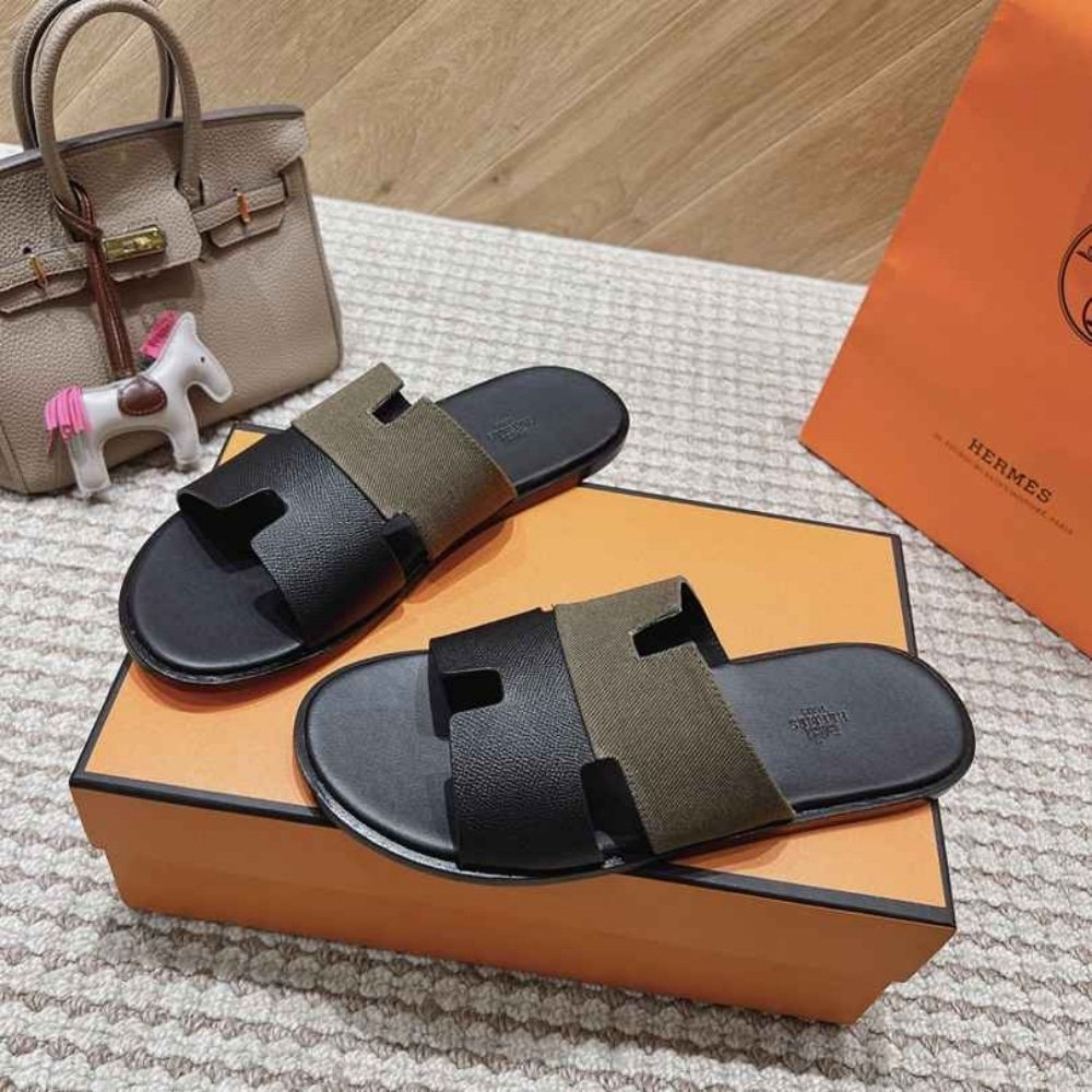 H**me5 Izmir Sandal Kaki And Noir H231812Zhk3400