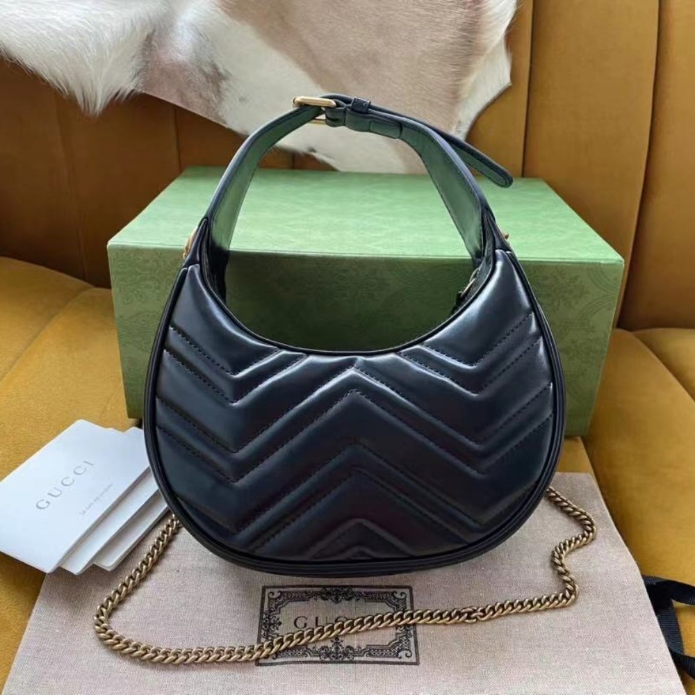 Gvc*1 Gg Marmont Small Shoulder Bag Black 21Cm 699514 Dtdht 1000