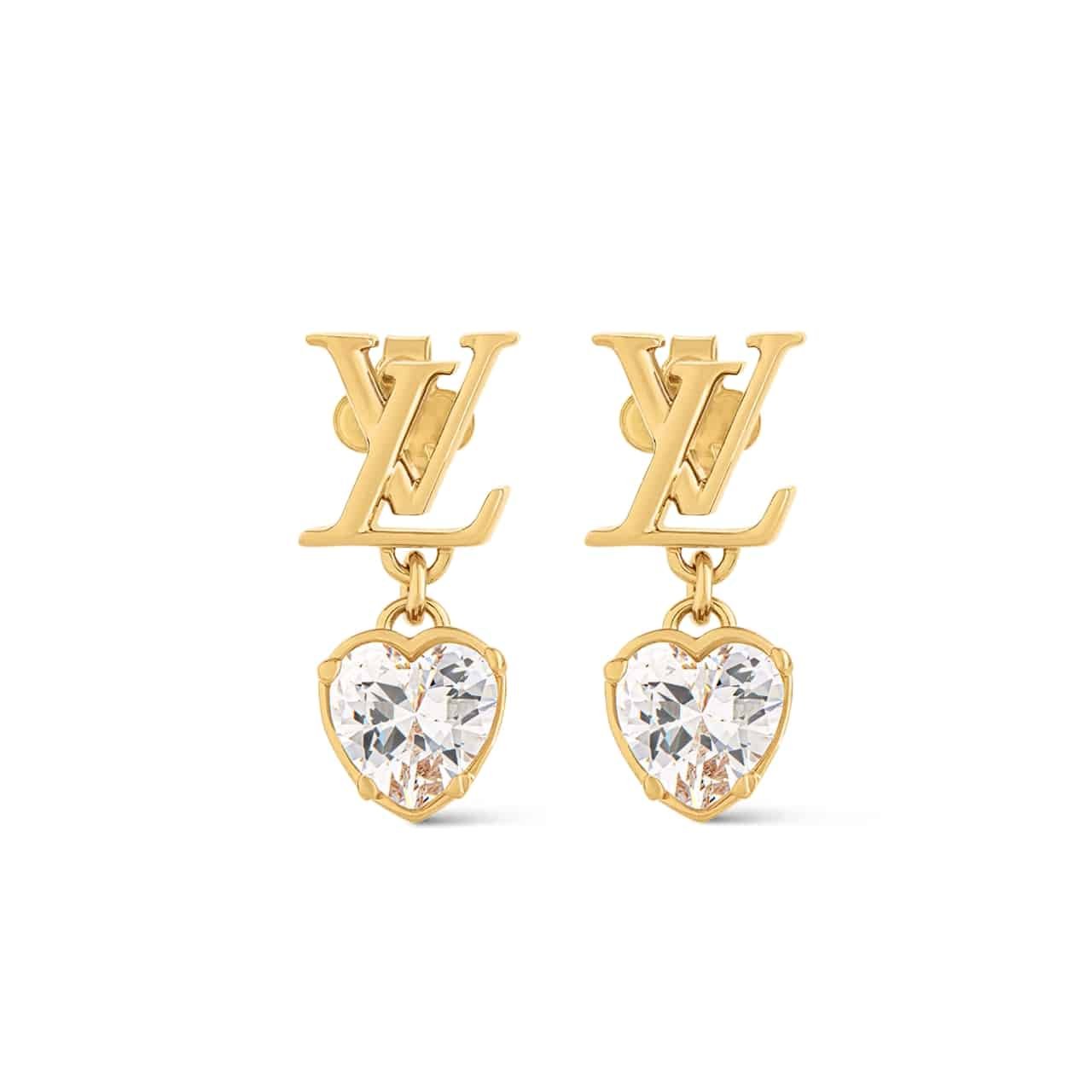 L0vis Vvtt0n Iconic Heart Earrings Gold M02385