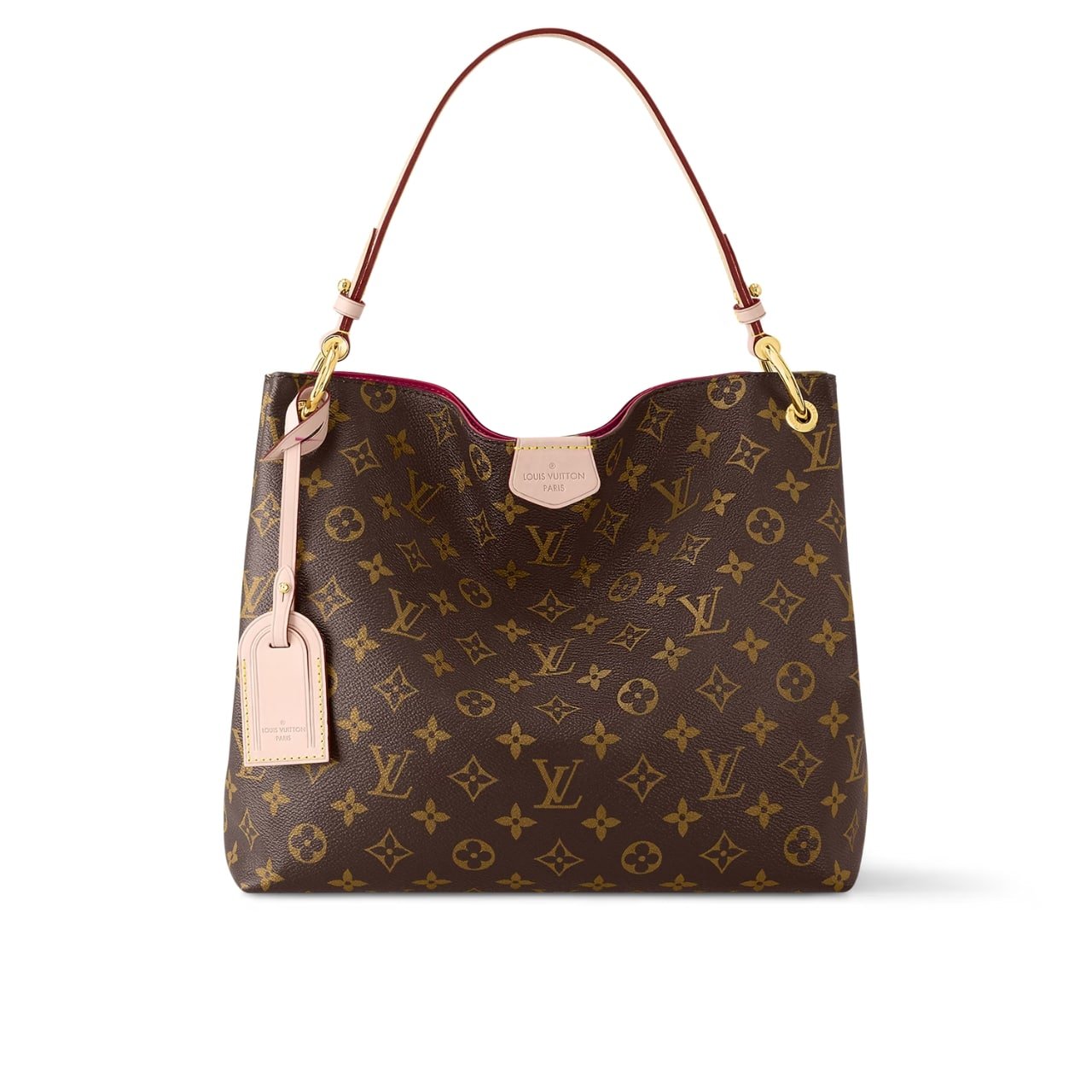L0vis Vvtt0n Graceful Pm Monogram Canvas Red 35Cm