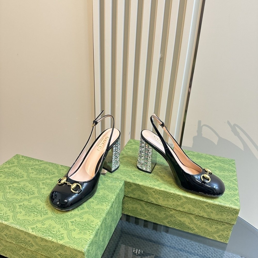 Gvc*1 Women’s Horsebit Pump With Crystals Black ‎795984 Bnc00 1000