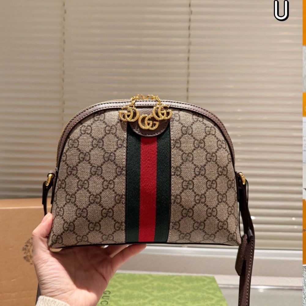 Gvc*1 Ophidia Small Shoulder Gg Svp*me Beige Ebony 23Cm 499621 K05Ng 8745