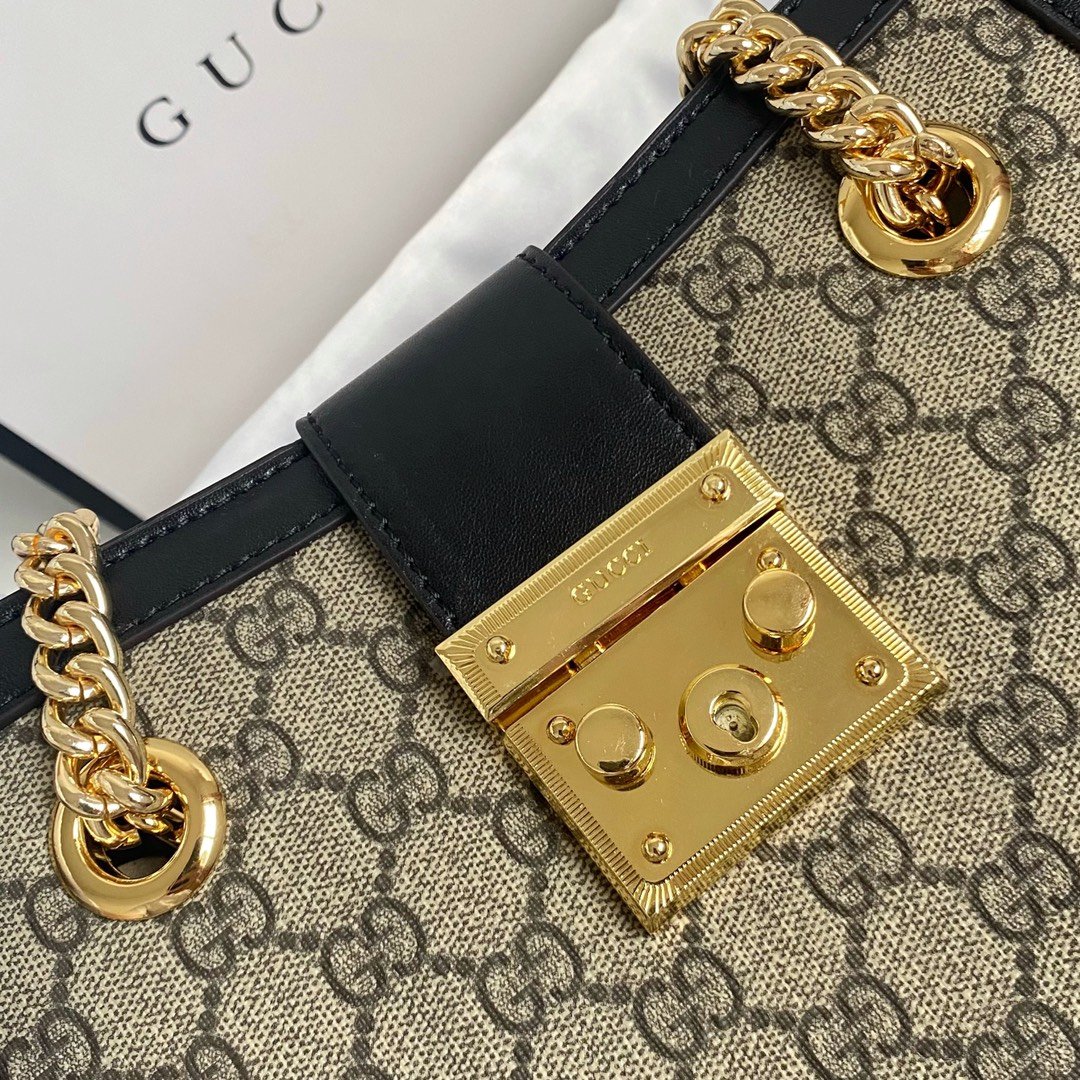 Gvc*1 Padlock Small Gg Shoulder Bag 26Cm 498156 Khnkg 9769