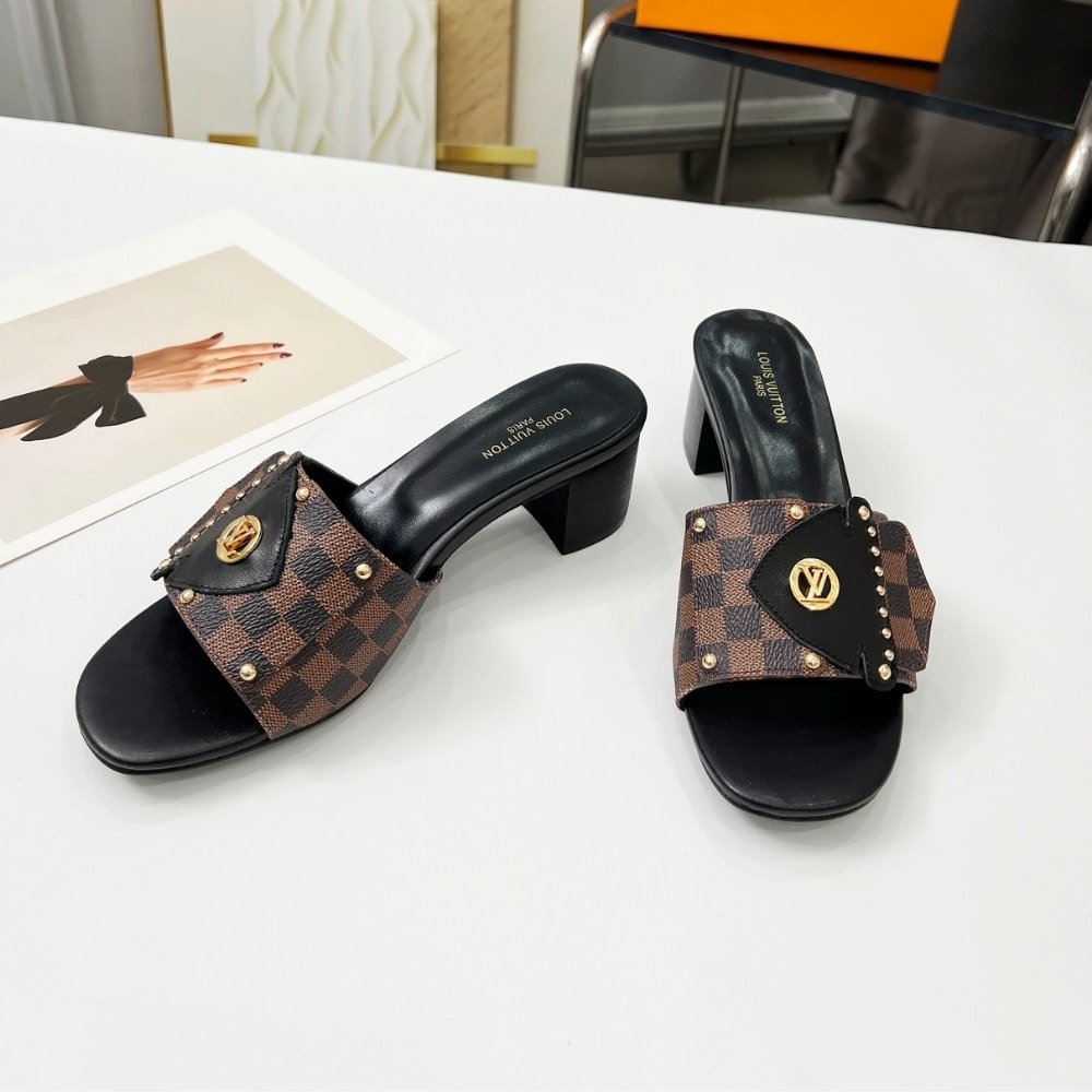 L0vis Vvtt0n Lv Frame Mules Cacao Brown 1Ahmgi