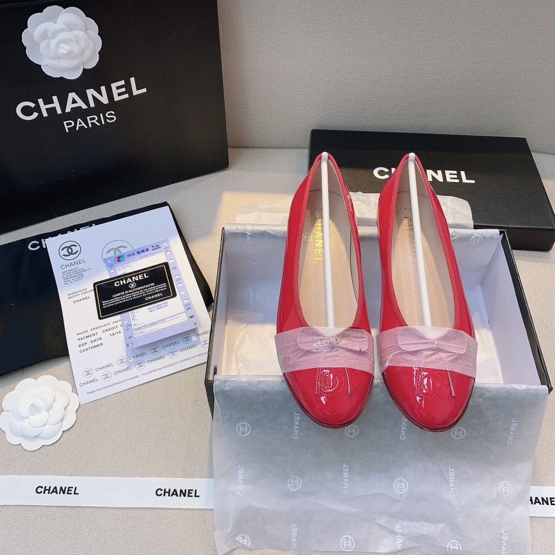 Ch**el Red Women’S Ballerinas