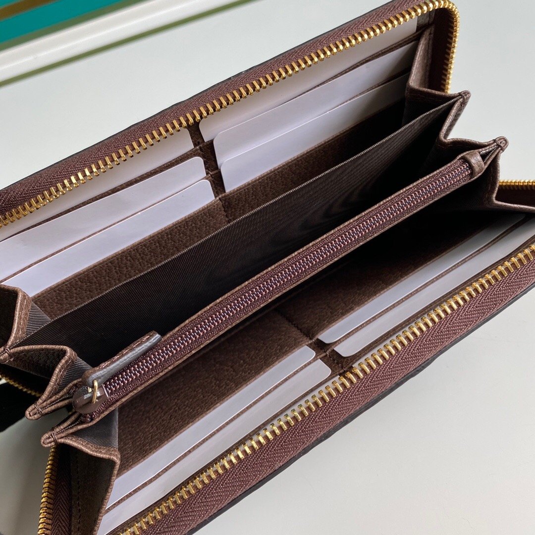 Gvc*1 Ophidia Zip Around Wallet 19.5Cm Brown 523154 96Iwg 8745
