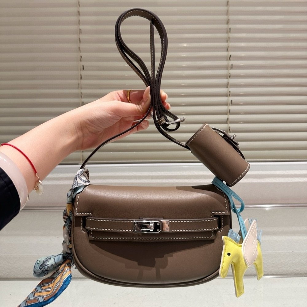 H**me5 Kelly Moove Swift Gold Hardware Etoupe 17Cm