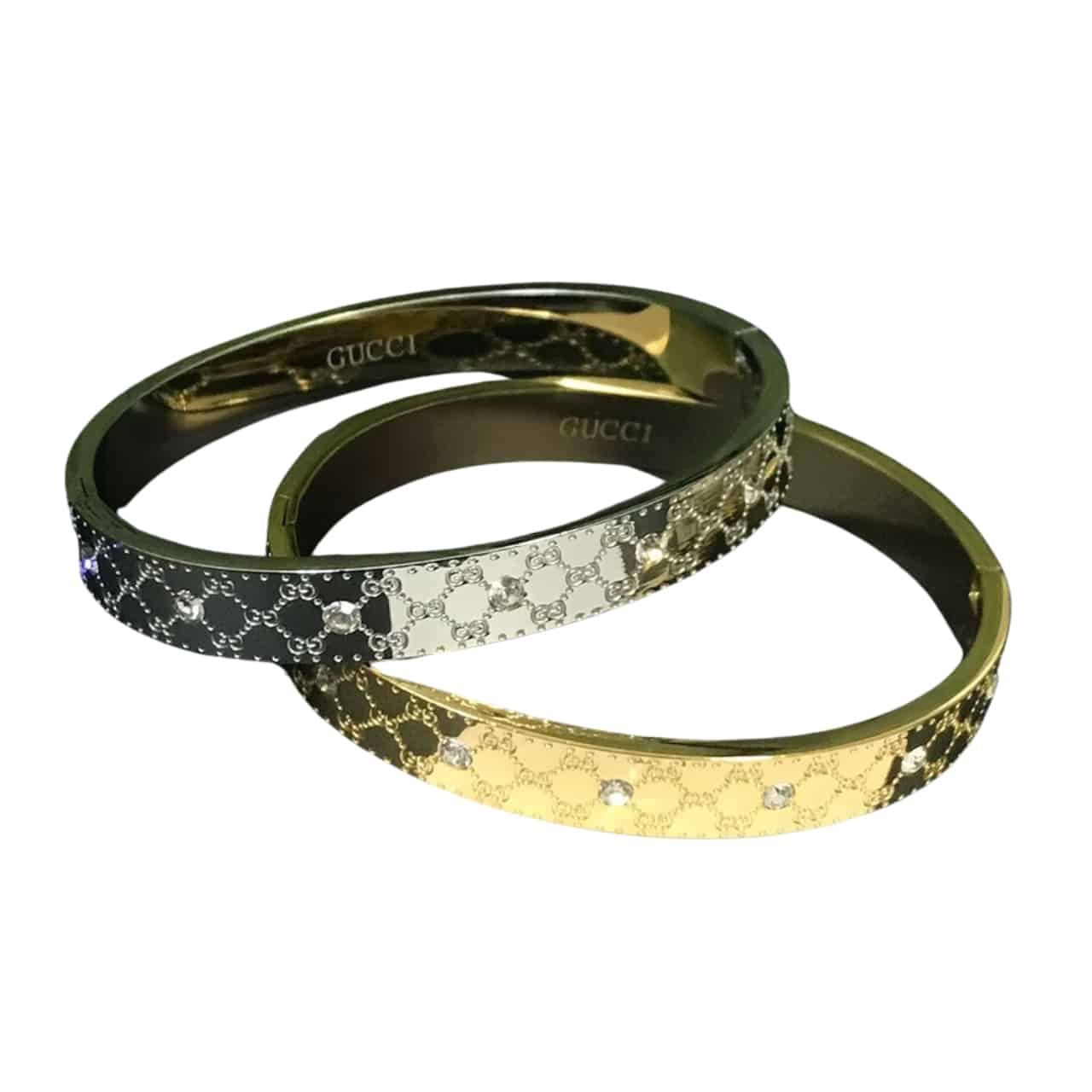 Gvc*1 Cuff Bracelet Silver 8Mm