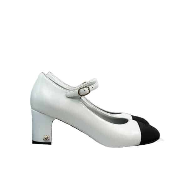 Ch**el Mary Janes White G45118