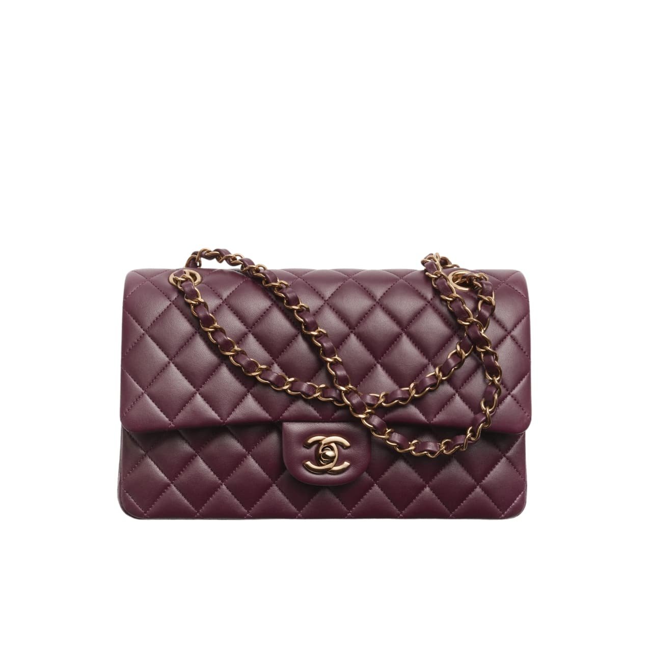 Ch**el Classic Handbag Red 25Cm