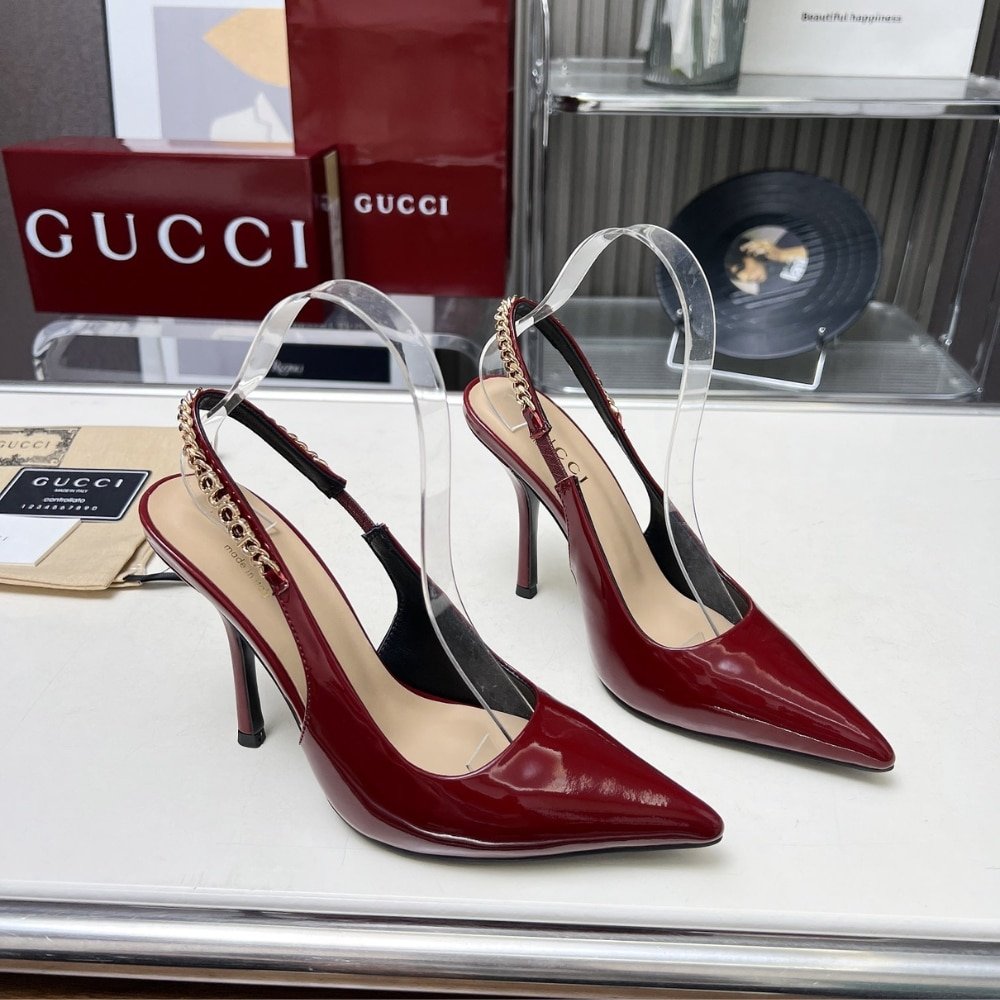 Gvc*1 Signoria Slingback Pump In Rosso Ancora Red 783821 Bnc80 6207
