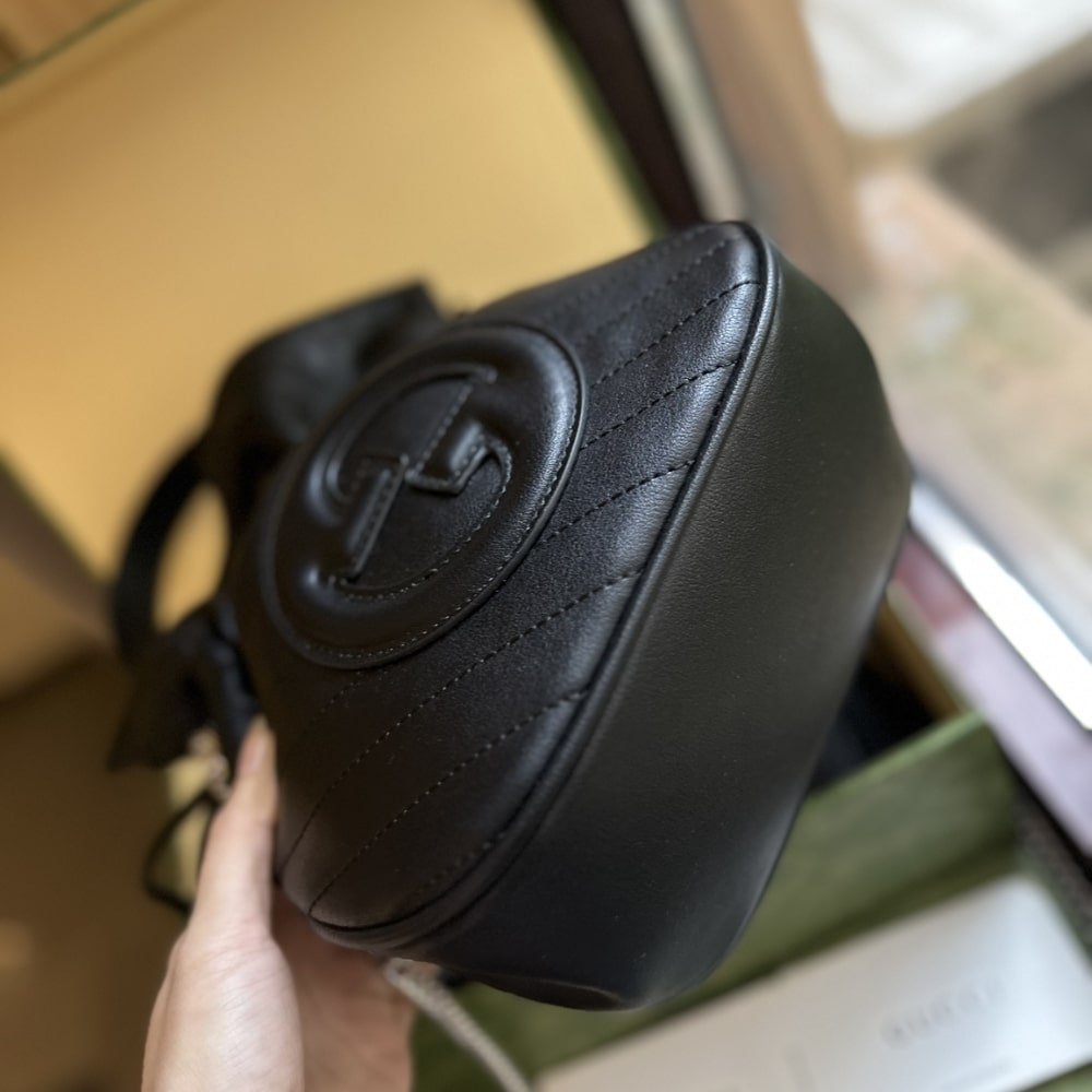 Gvc*1 Blondie Mini Bucket Bag Black 19Cm 760313 Aacp7 1000