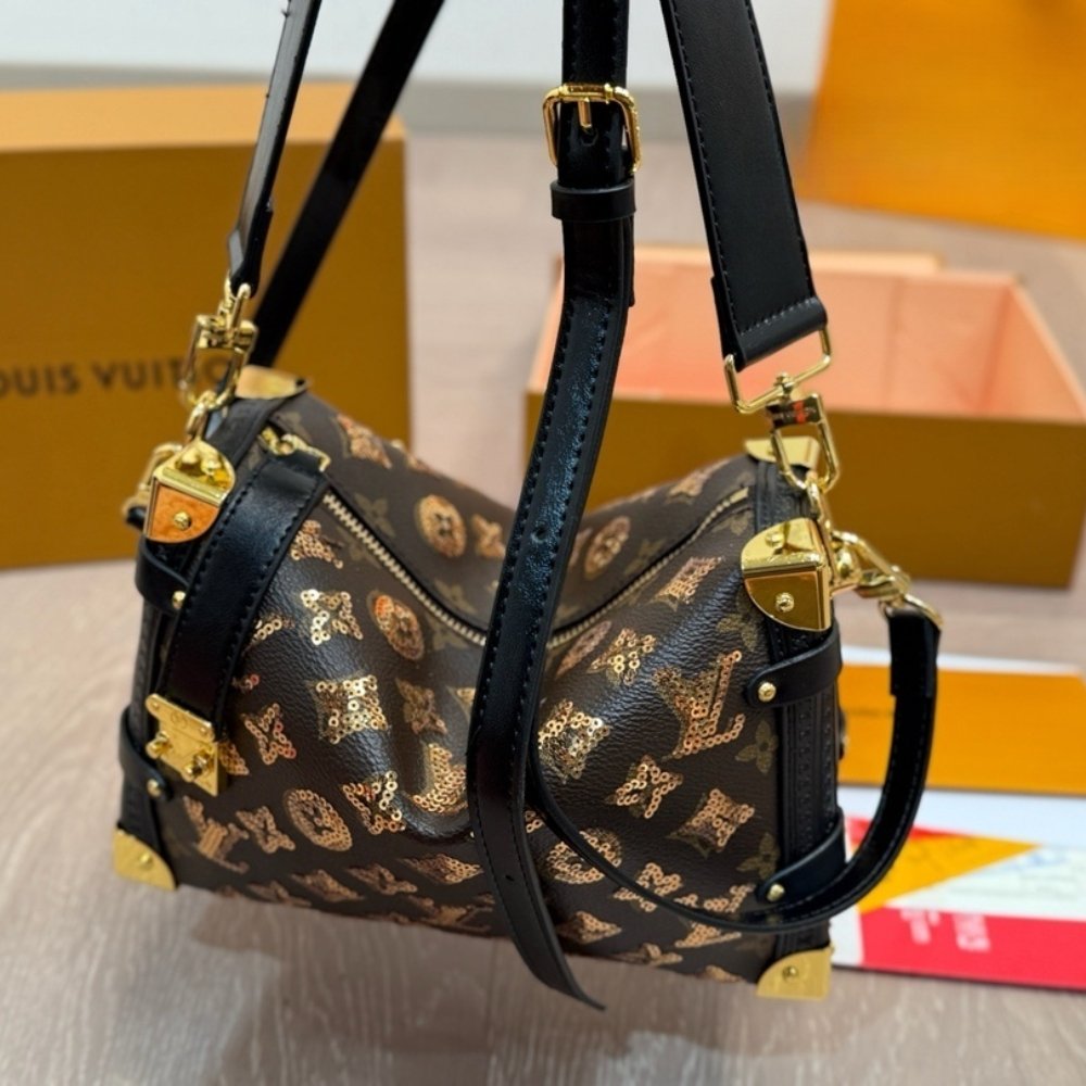 L0vis Vvtt0n Side Trunk MM Monogram Canvas Brown 23Cm M27036