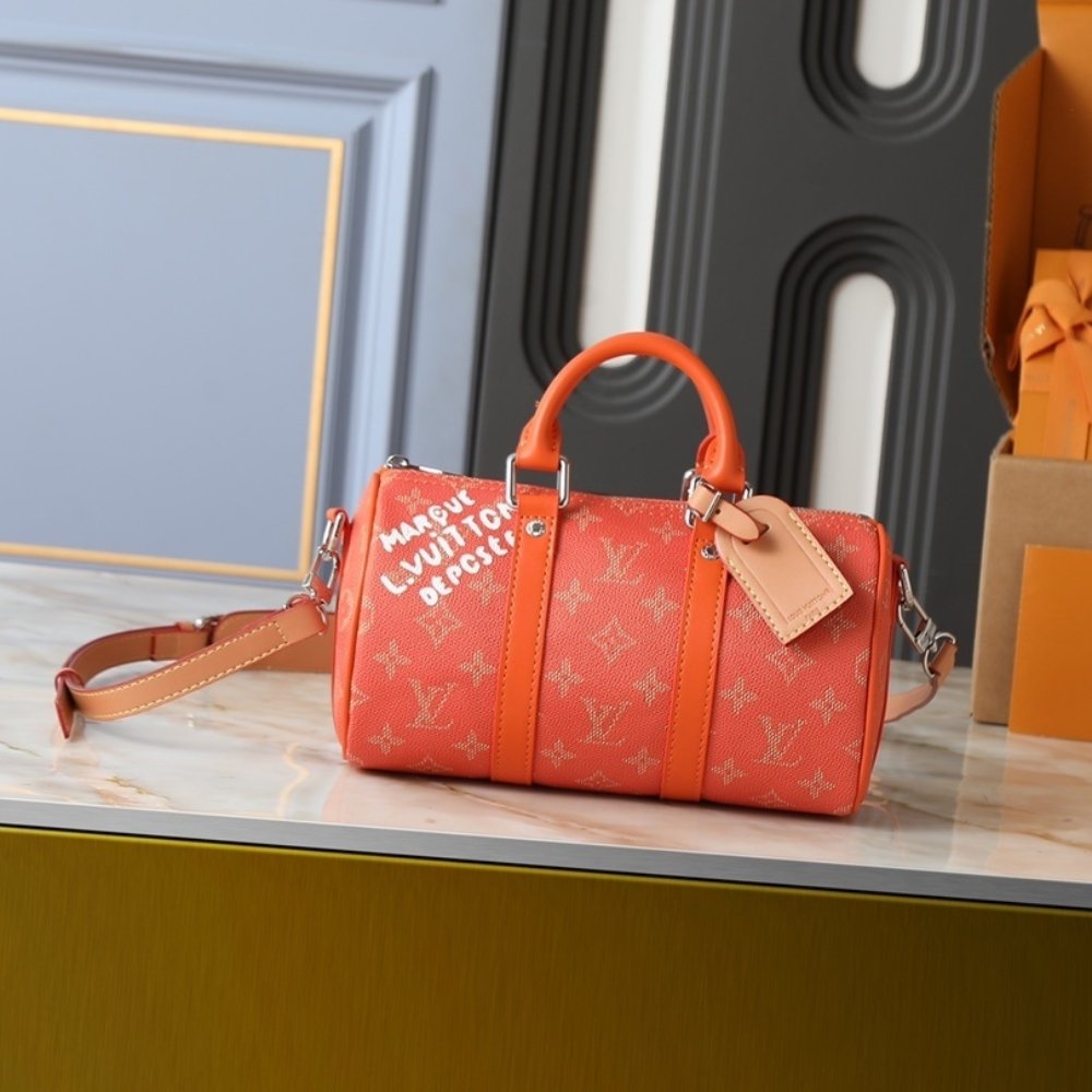 L0vis Vvtt0n Keepall Bandoulière 25 Caramel 25Cm M26818
