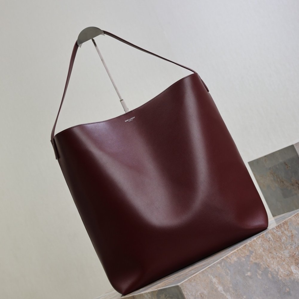 [S*per Vip 1:1] Sa1nt Lau*nt Bold Hobo Bag In Smooth Leather Burgundy 42Cm 845383Aafhj6195