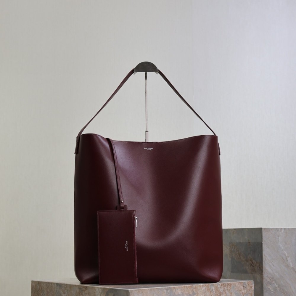 [S*per Vip 1:1] Sa1nt Lau*nt Bold Hobo Bag In Smooth Leather Burgundy 42Cm 845383Aafhj6195