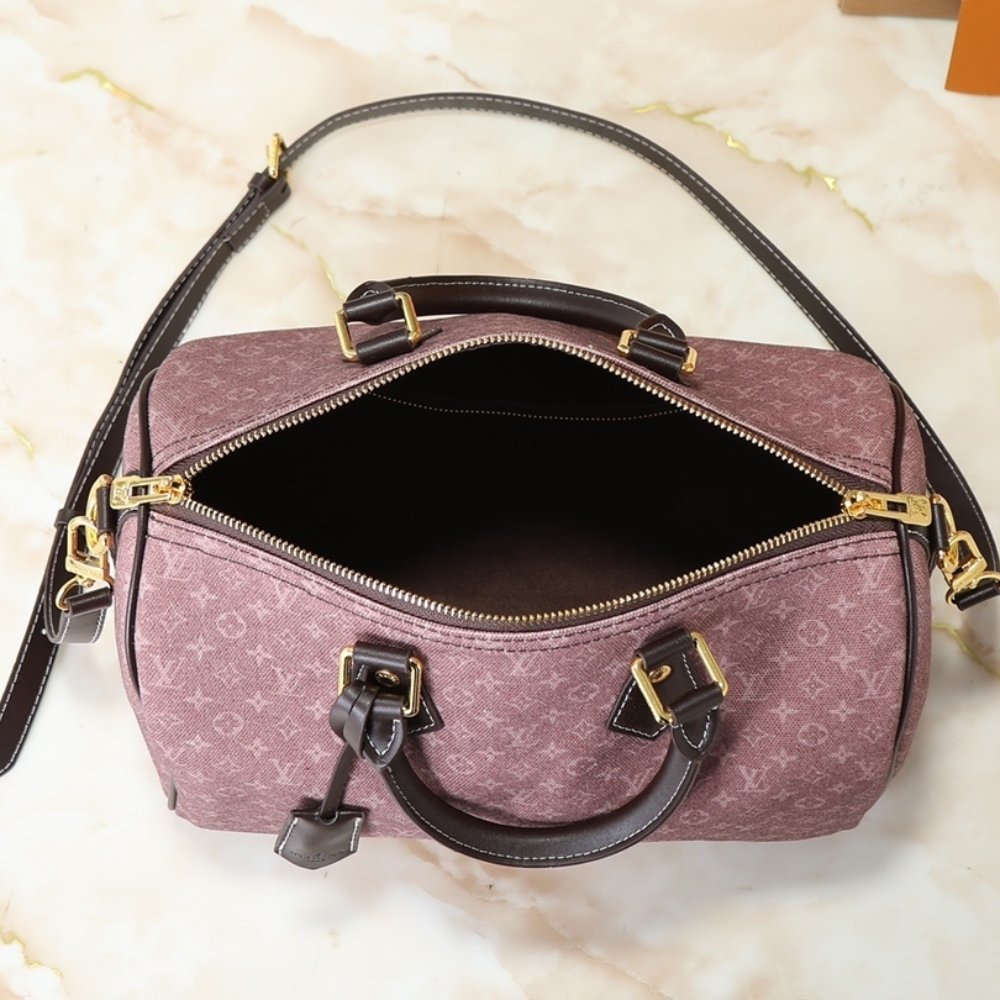 L0vis Vvtt0n Sepia Idylle Monogram Speedy Bandouliere 30 Bag Dark Pink 30Cm