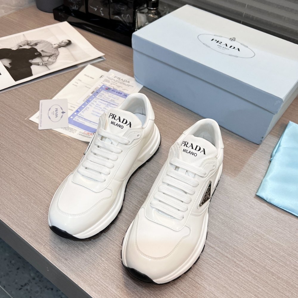 Pra*a Re Nylon Sneaker White 1E804M 3Lfv F0964