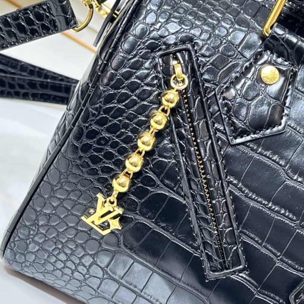 L0vis Vvtt0n Speedy Satchel Bag Black 25Cm